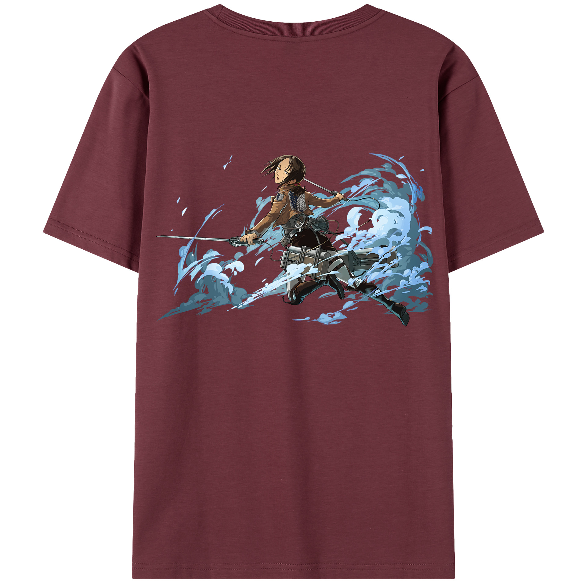 （画像用） 進撃の巨人 Attack on Titan 綿100％半袖Tシャツ（背面プリント）